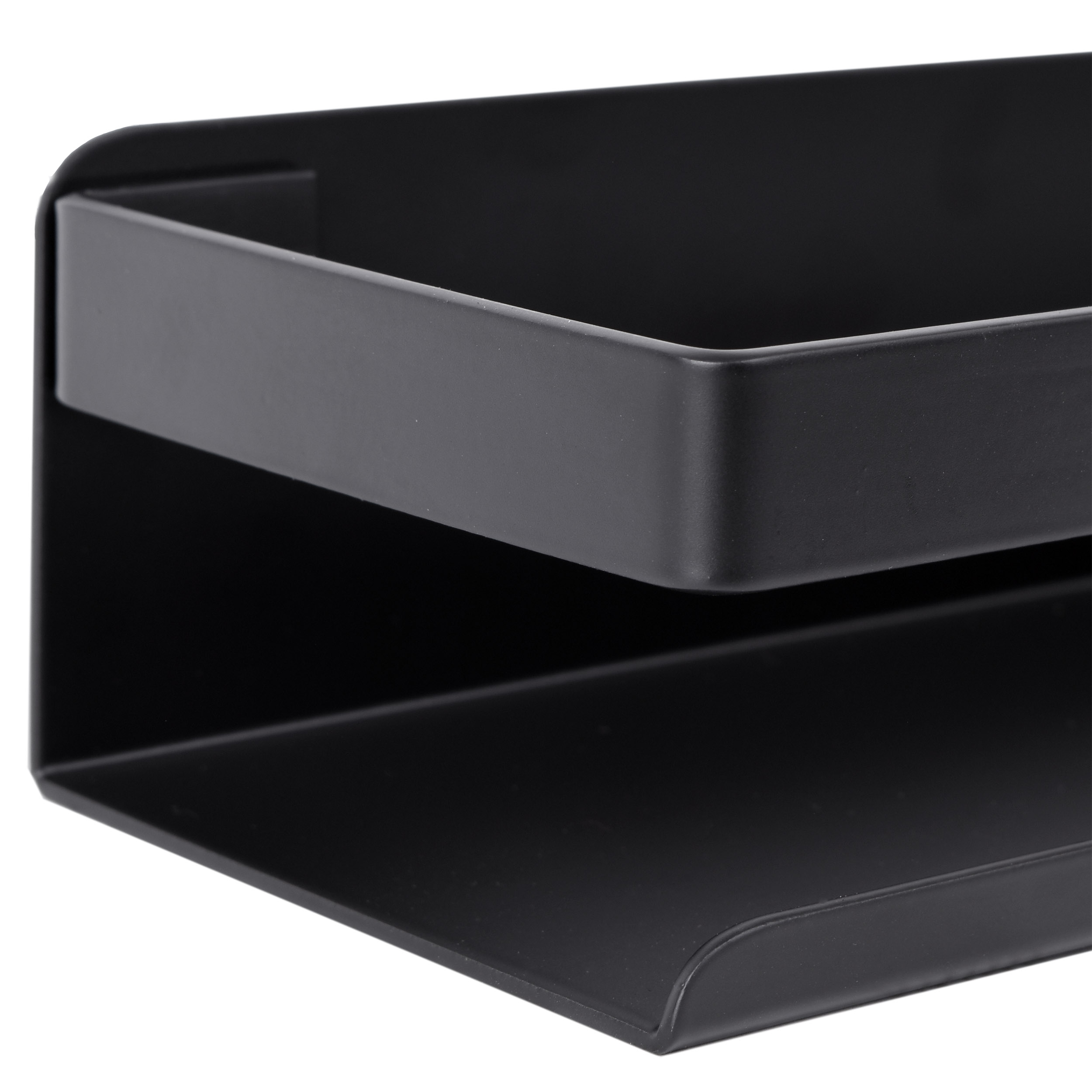 Półka kuchenna łazienkowa MEGARA 50 cm czarna w stylu loft staranne wykonanie