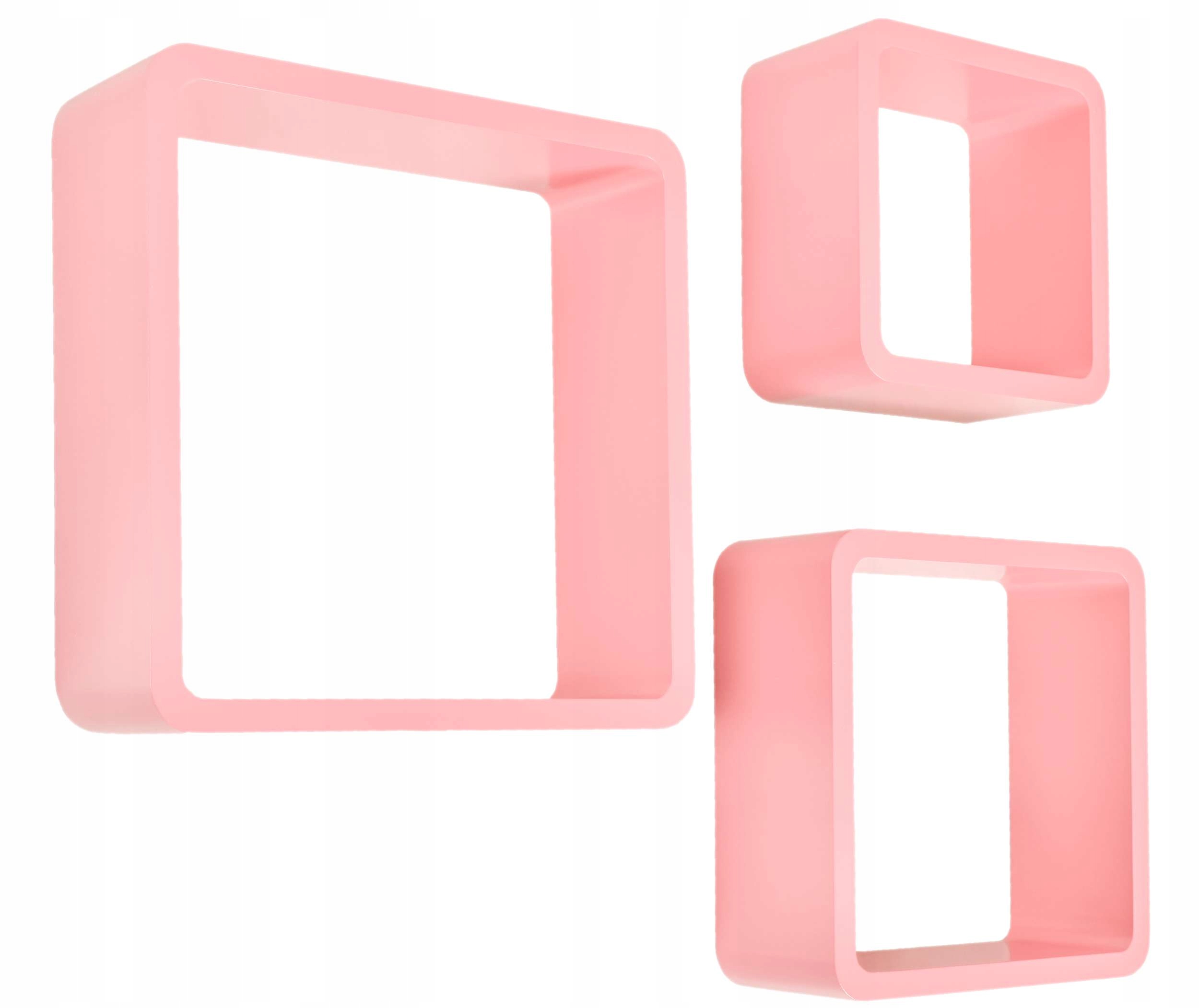 zestaw 3 polek cube 