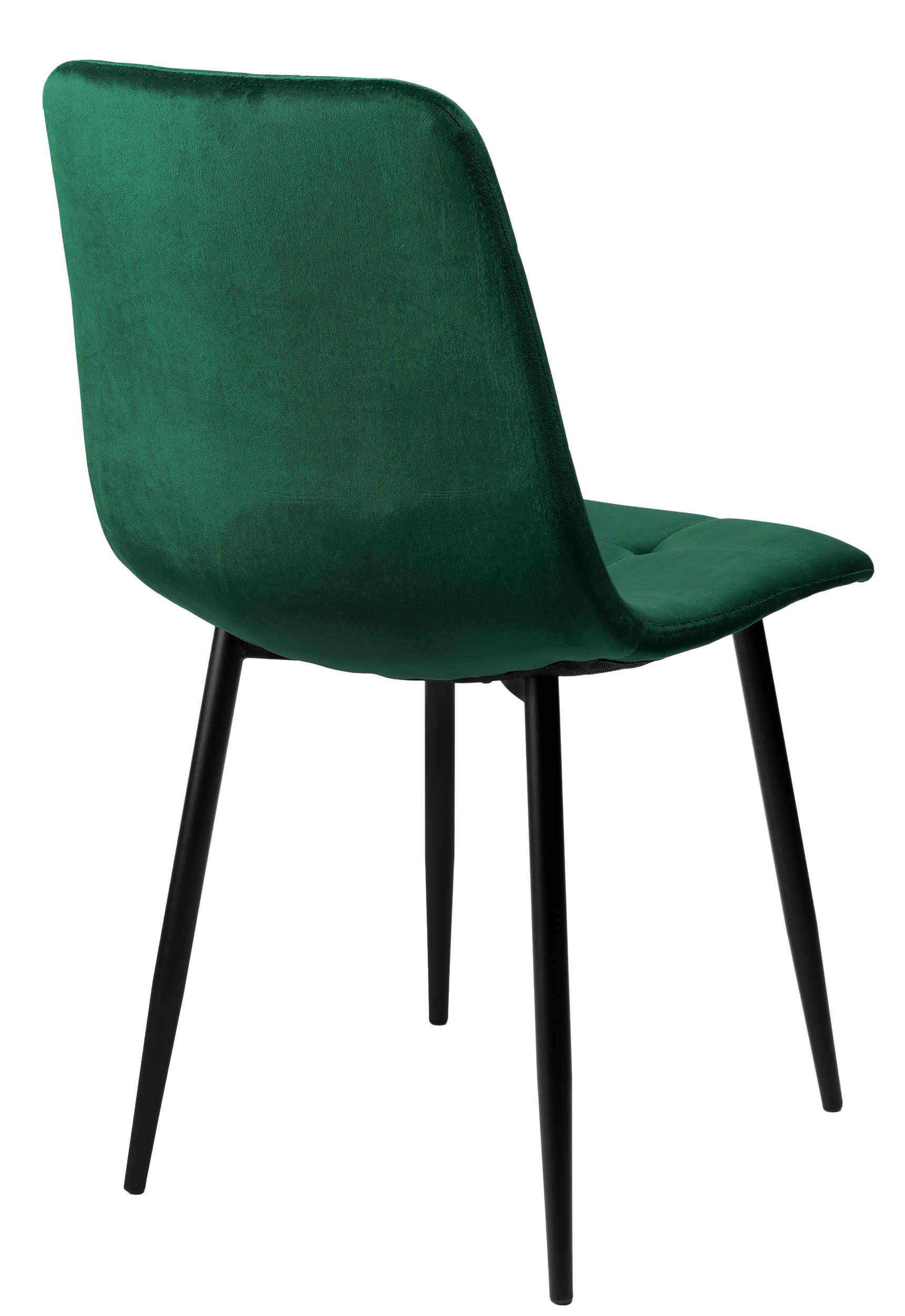 Krzesło welurowe DENVER velvet Zielone