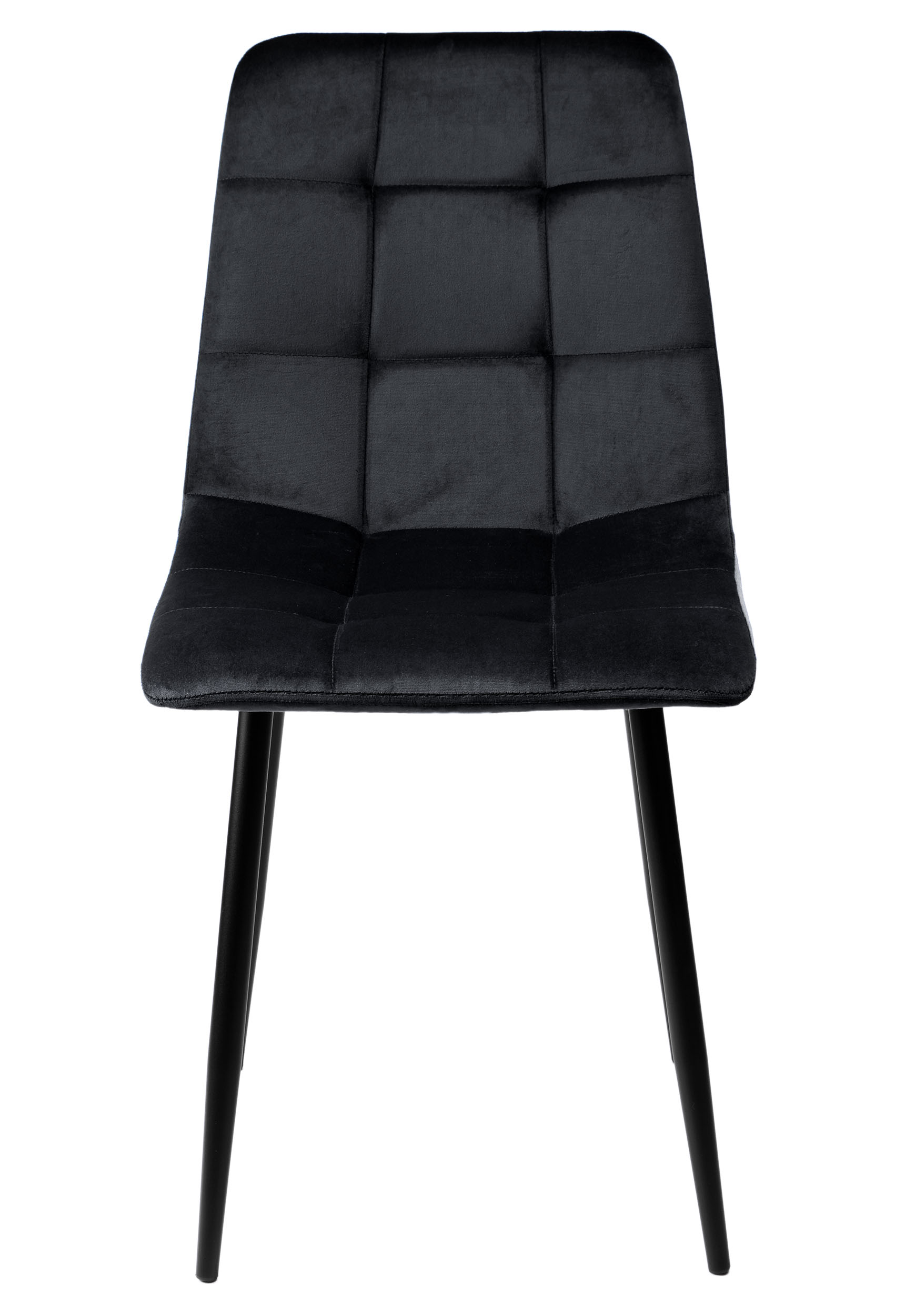 Krzesło welurowe DENVER velvet Czarne