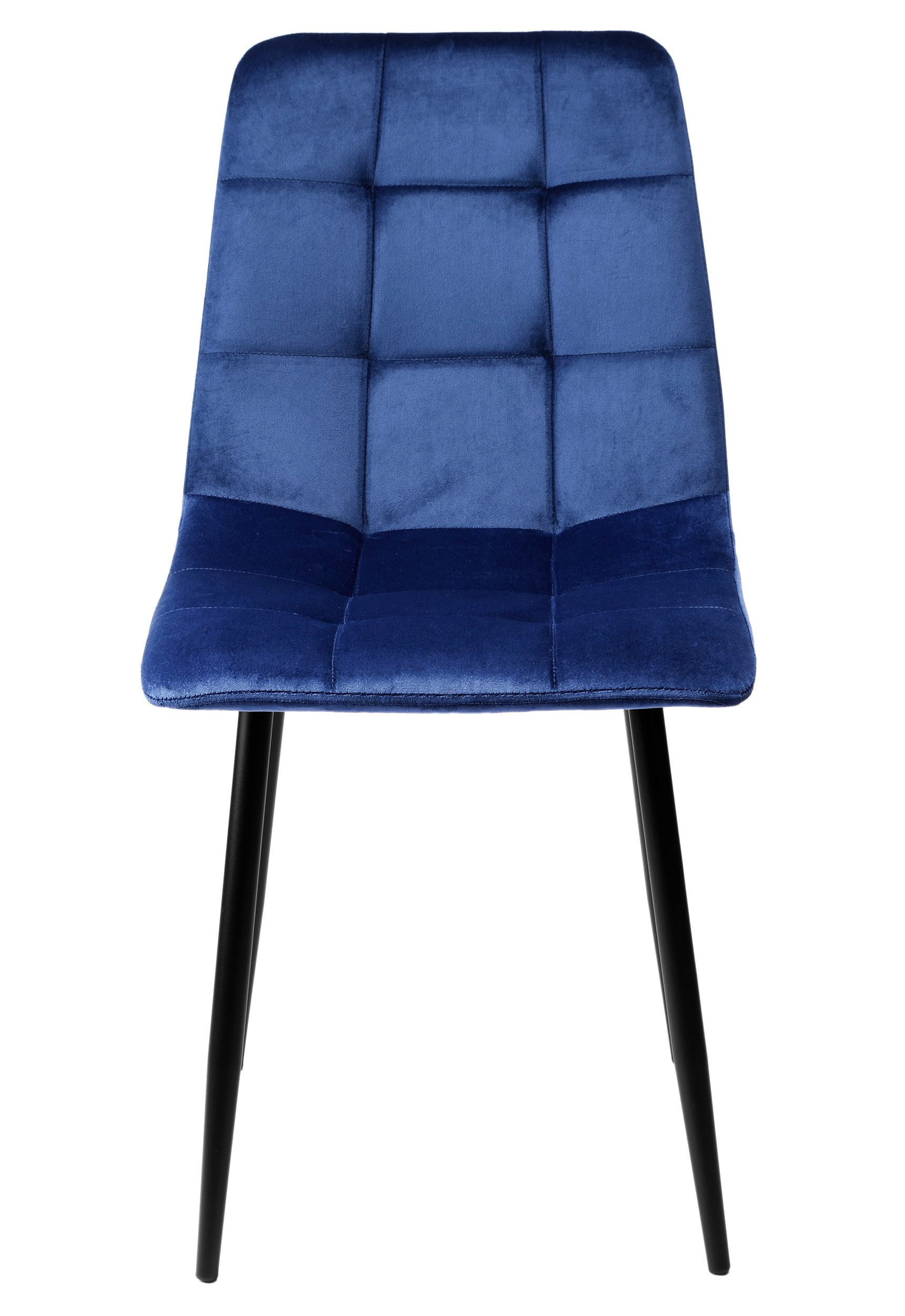 Krzesło welurowe DENVER velvet Niebieskie