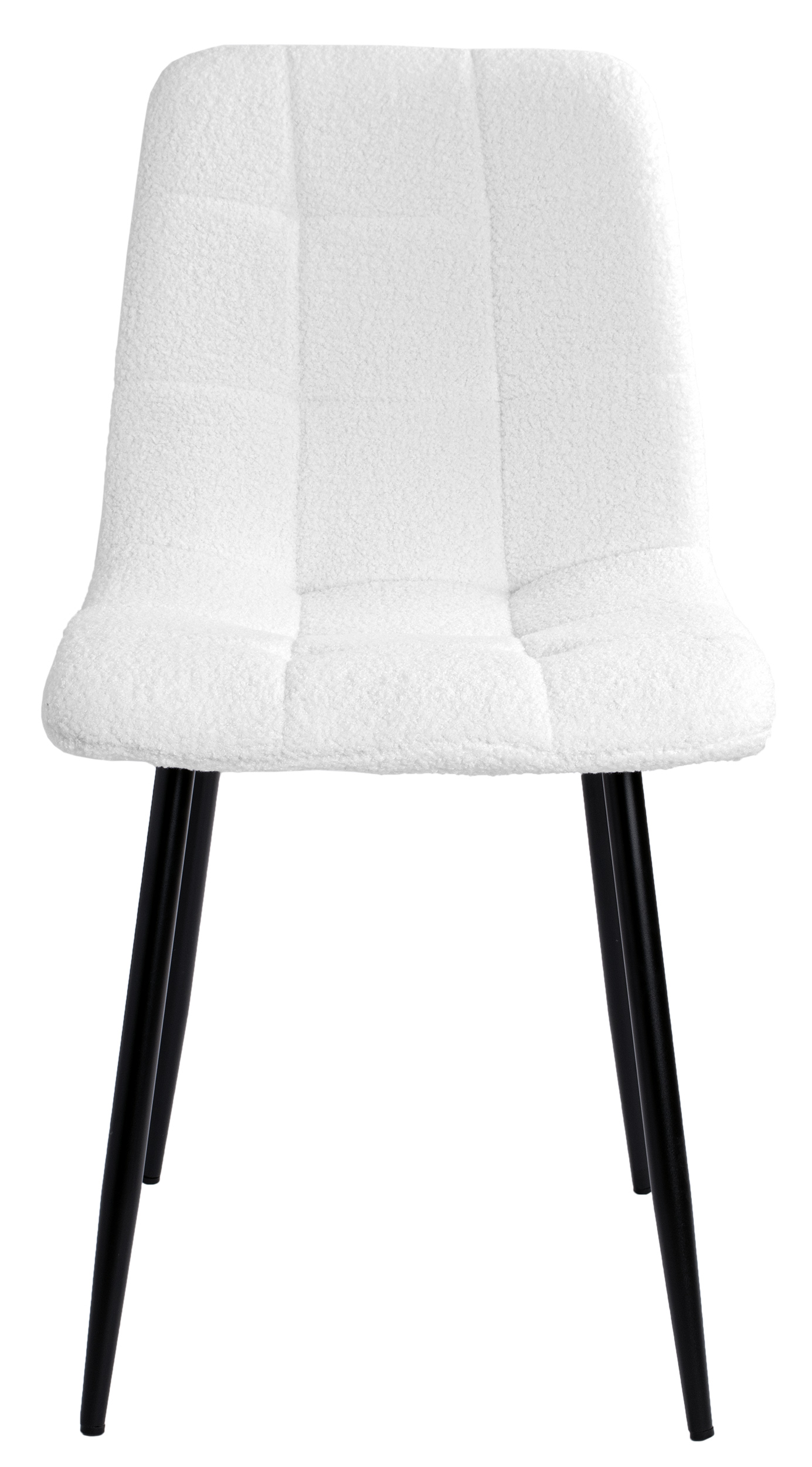 Krzesło DENVER TEDDY Boucle Białe