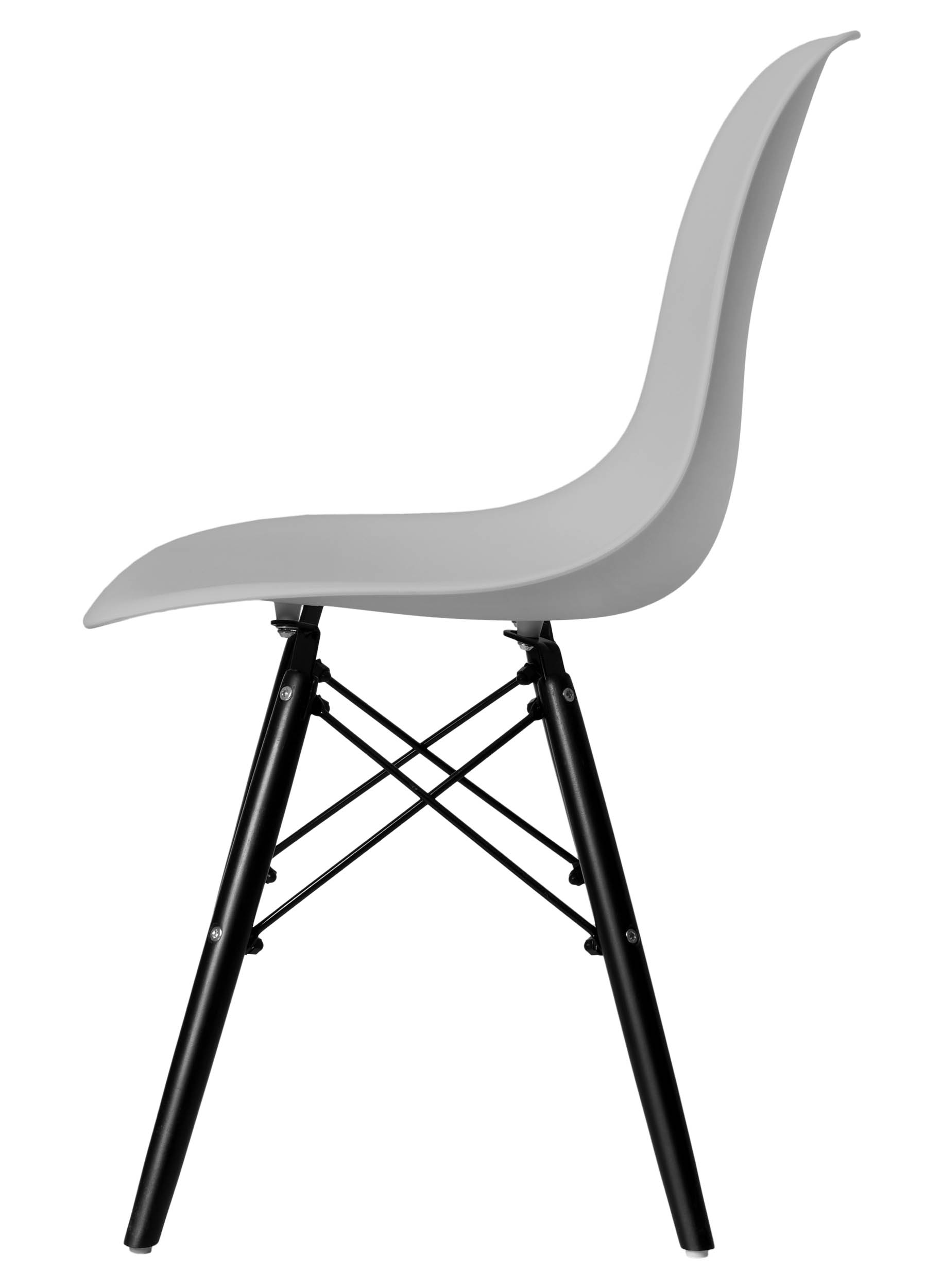 Krzesło loft MILANO BLACK DSW szary