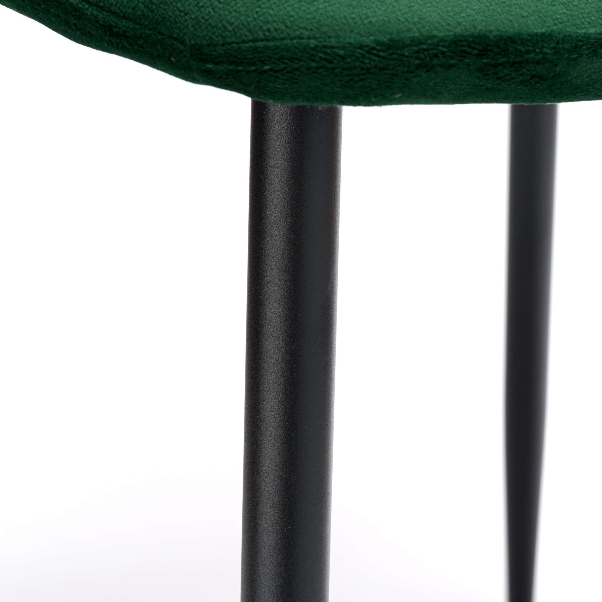 Krzesło tapicerowane Dover Velvet ciemnozielone