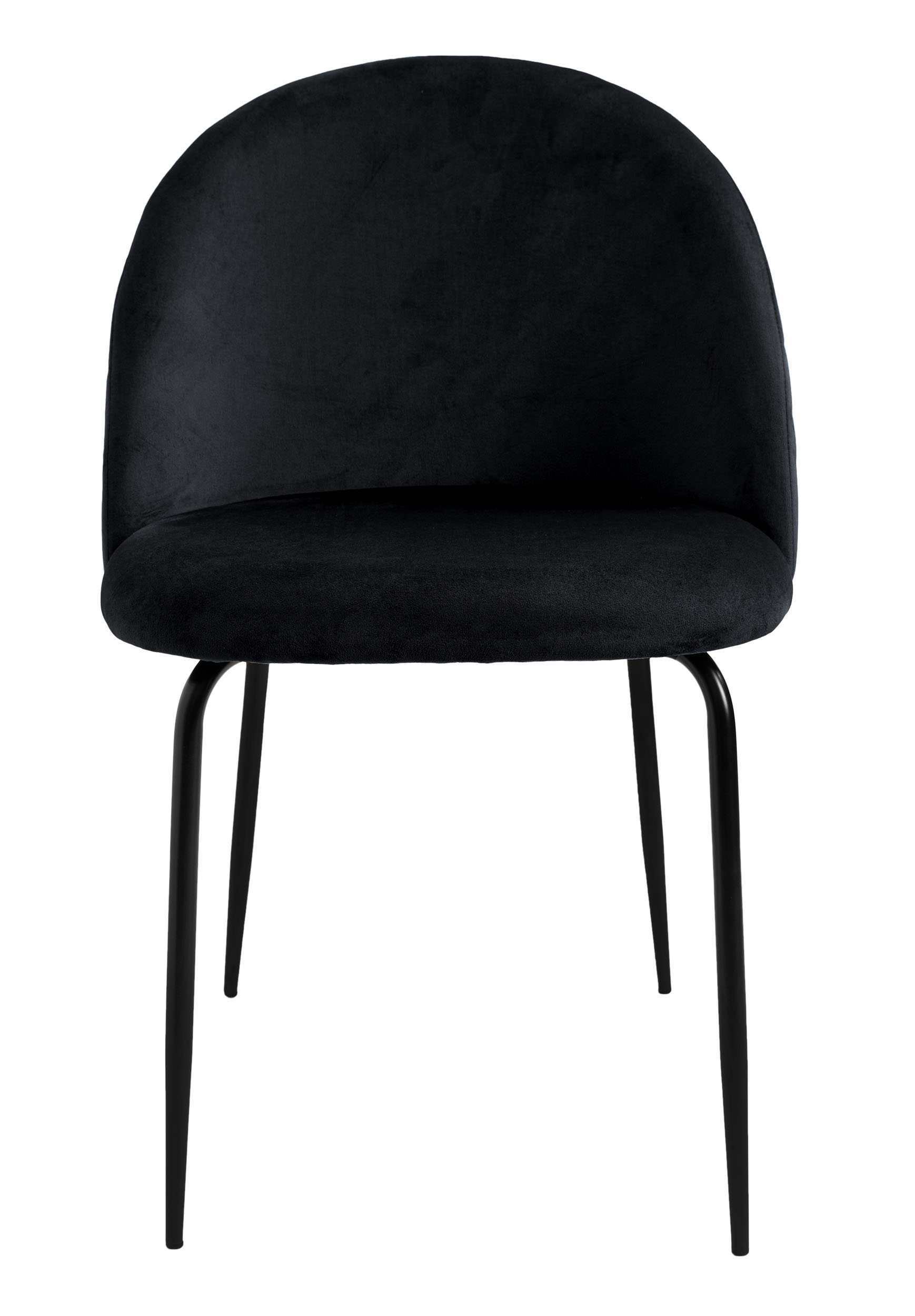 Krzesło tapicerowane Fargo Velvet czarny