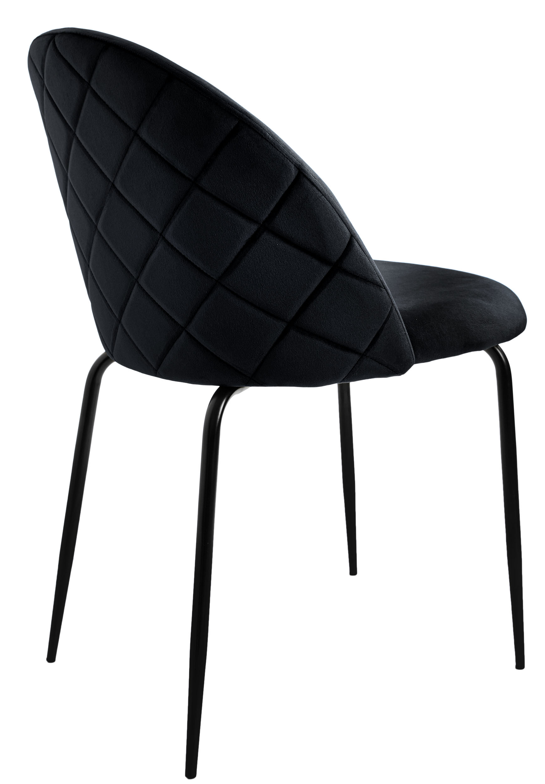 Krzesło tapicerowane Fargo Velvet czarny