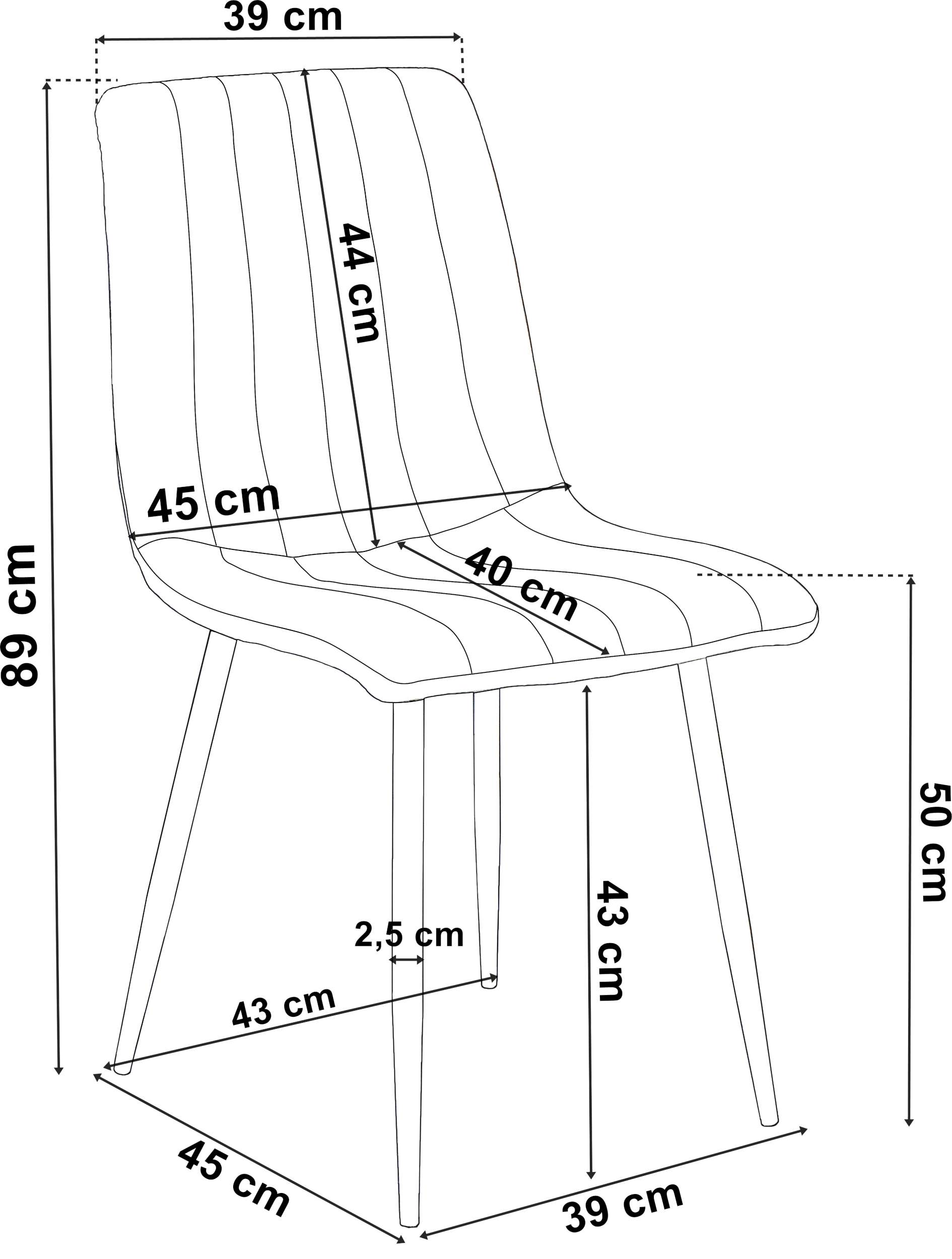 Krzesło tapicerowane DSW FRESNO ciemnozielone