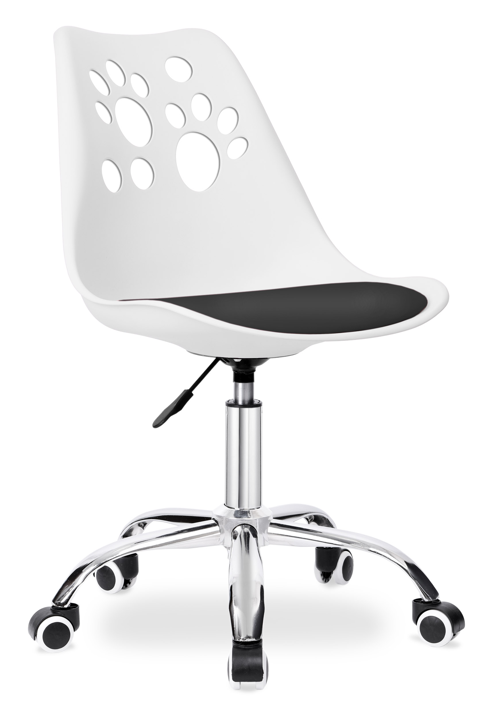 Krzesło biurowe obrotowe GROVER  bialo-czarny