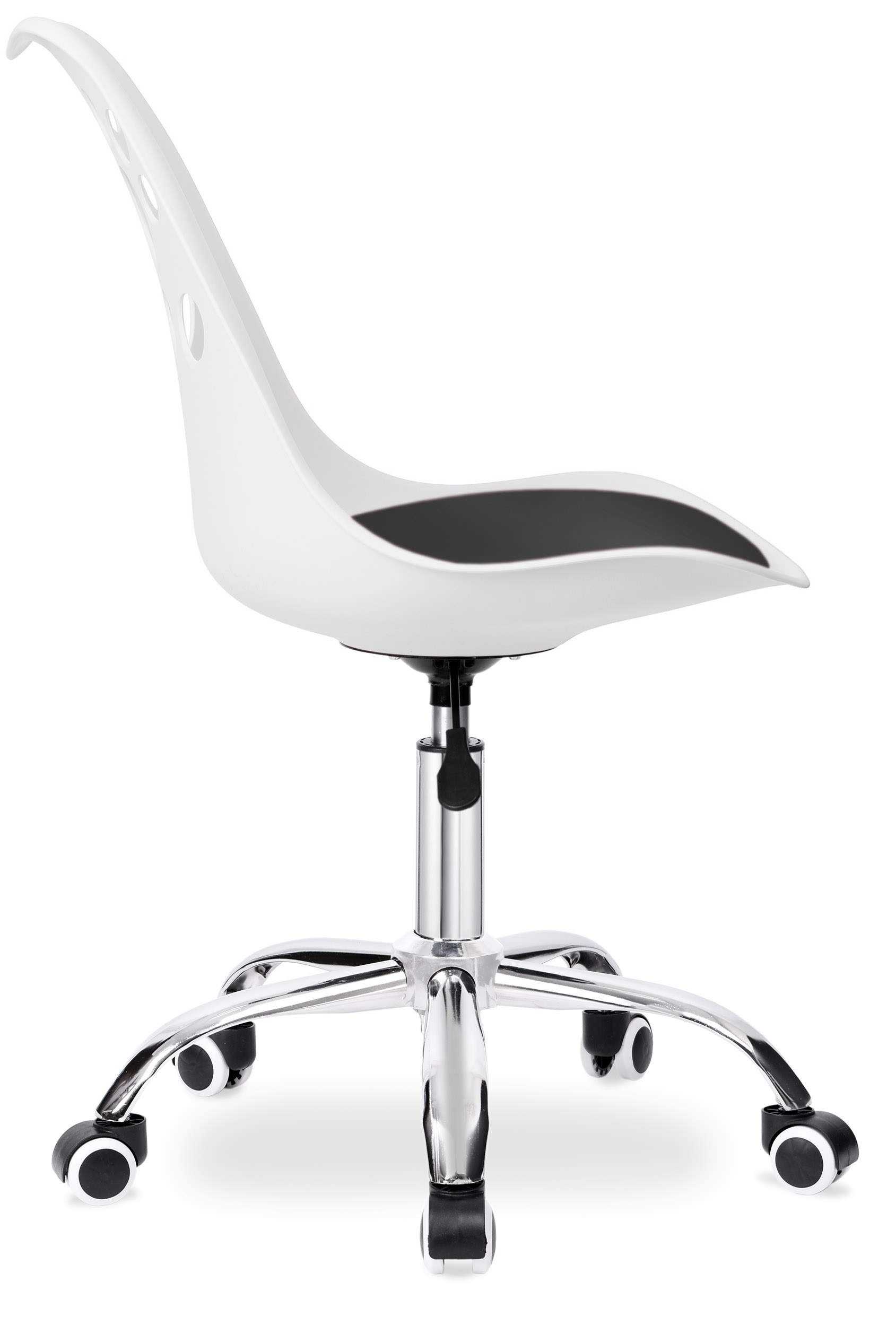 Krzesło biurowe obrotowe GROVER   biało-czarny