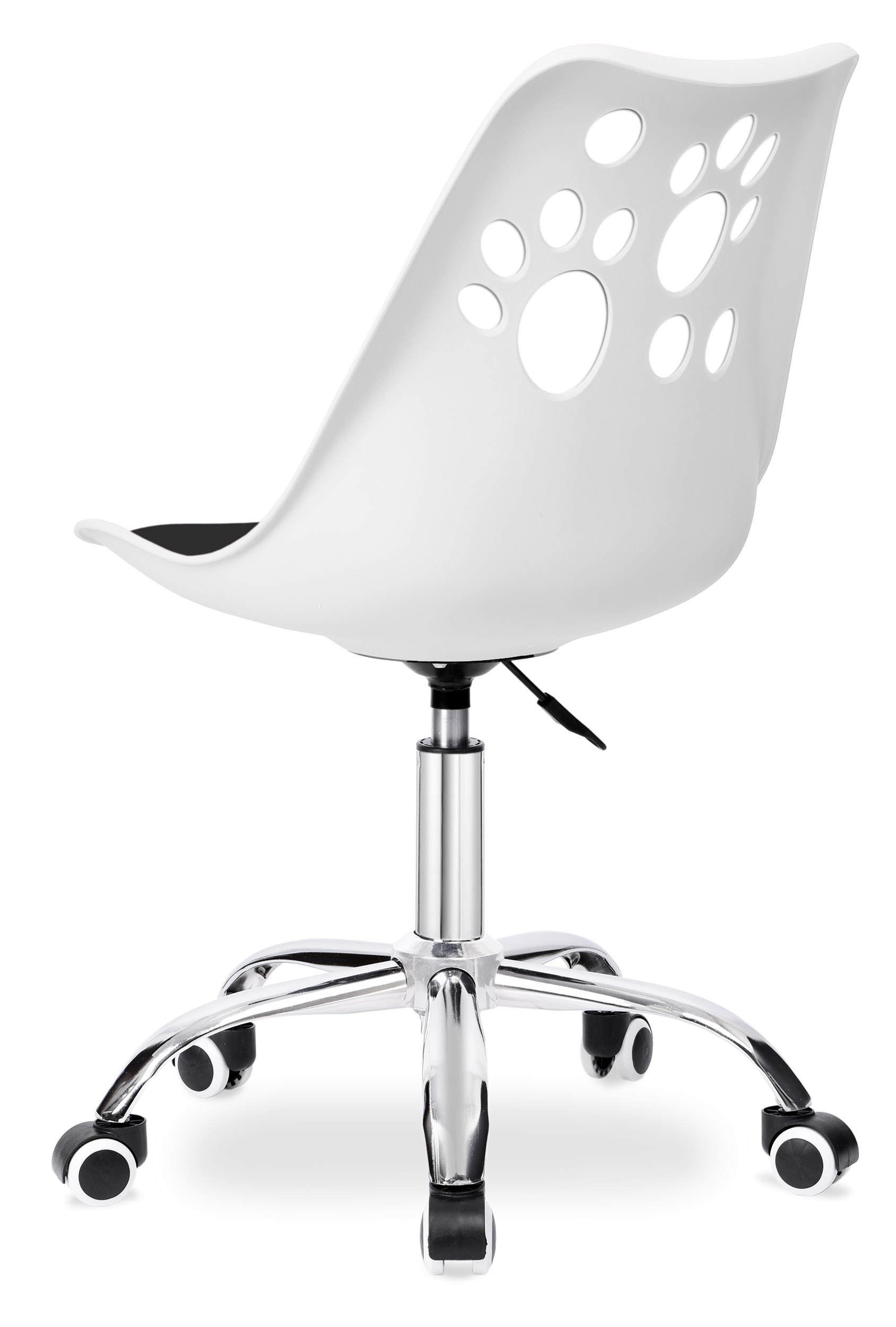 Krzesło biurowe obrotowe GROVER biało-czarny