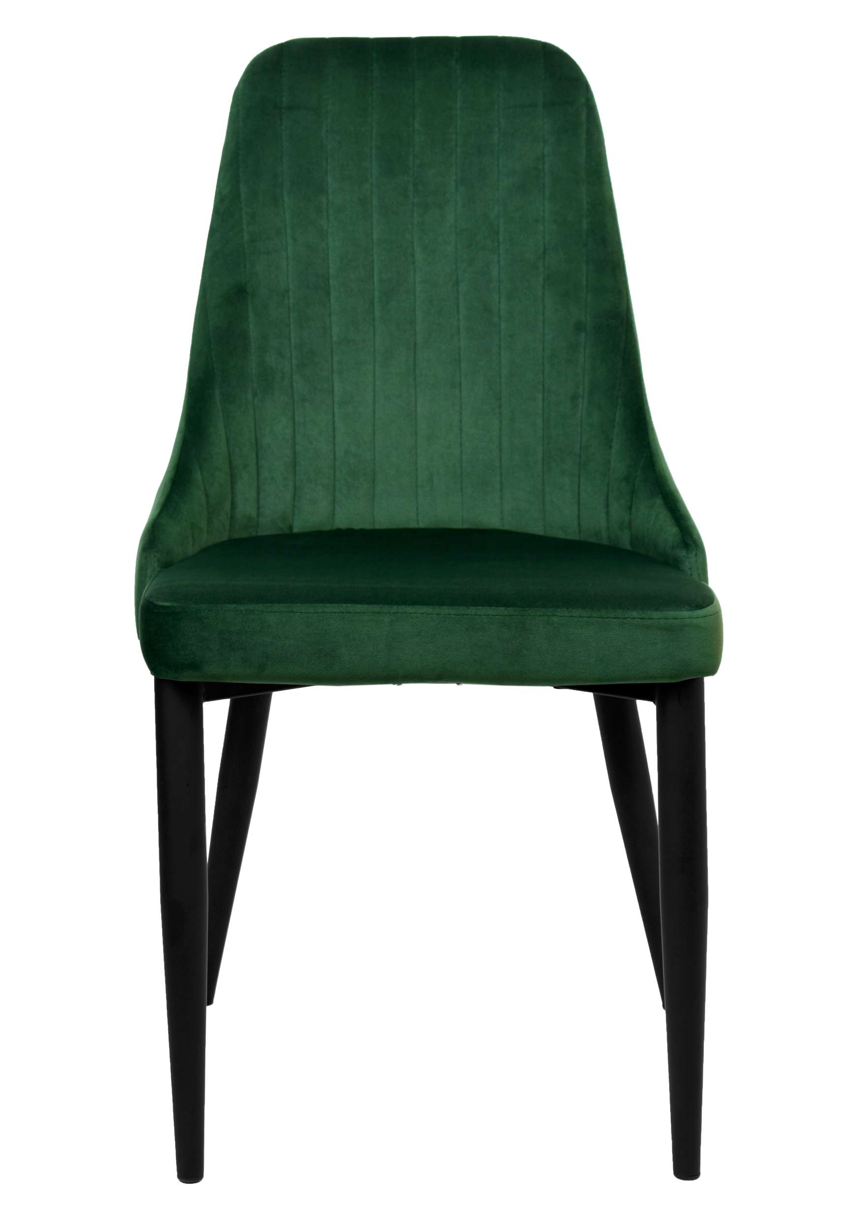 Krzesło welurowe LORIENT VELVET ciemno-zielone