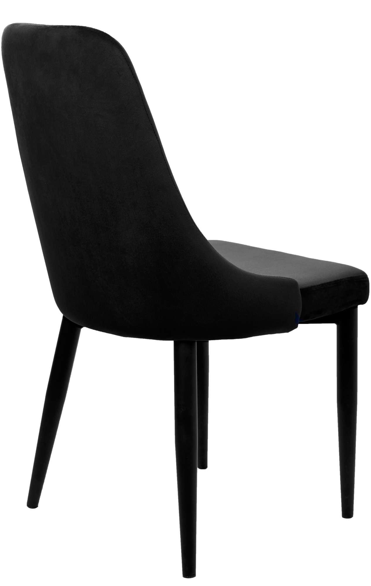Krzesło welurowe LORIENT VELVET czarne
