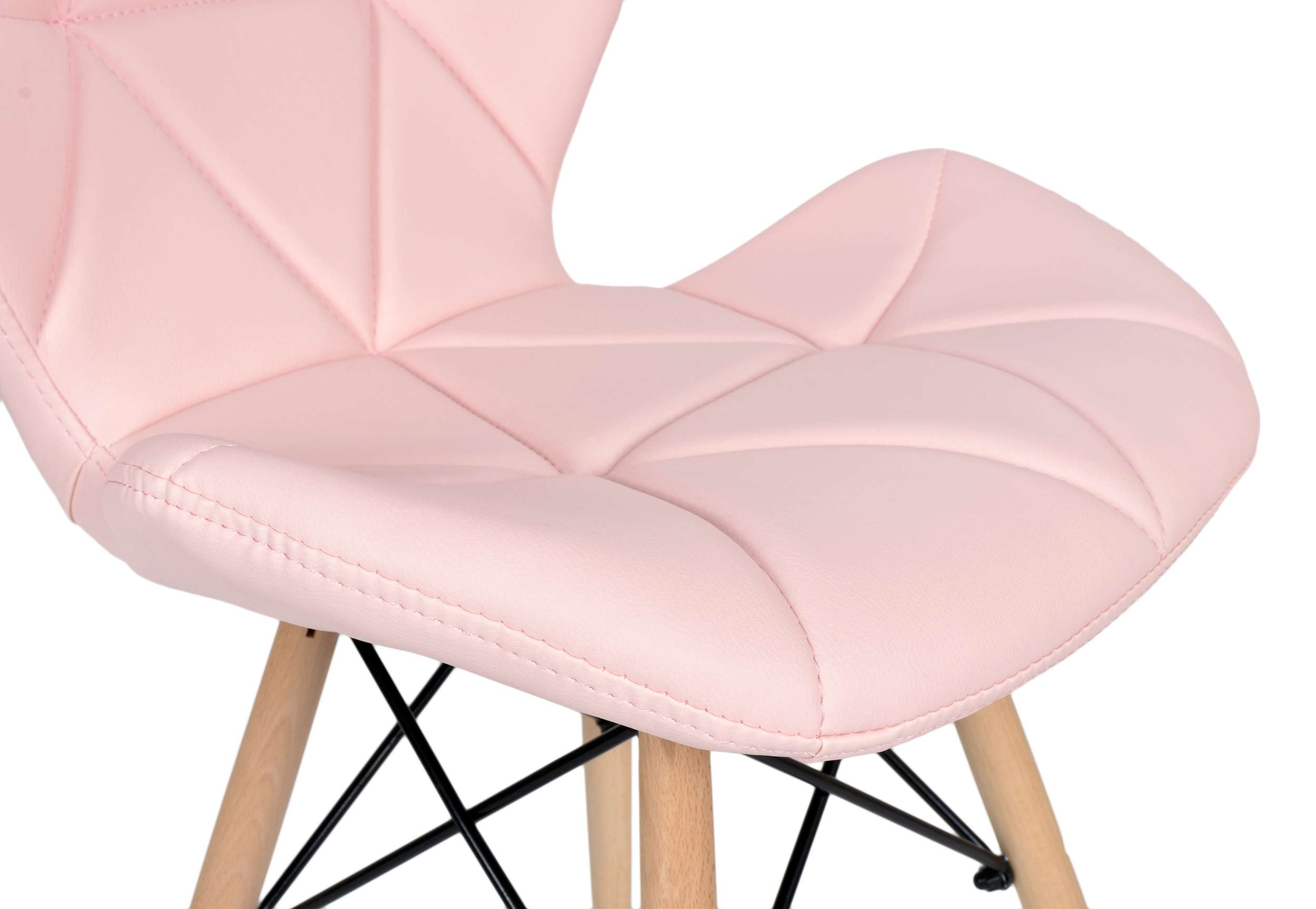 Krzesło tapicerowane MURET DSW- różowy