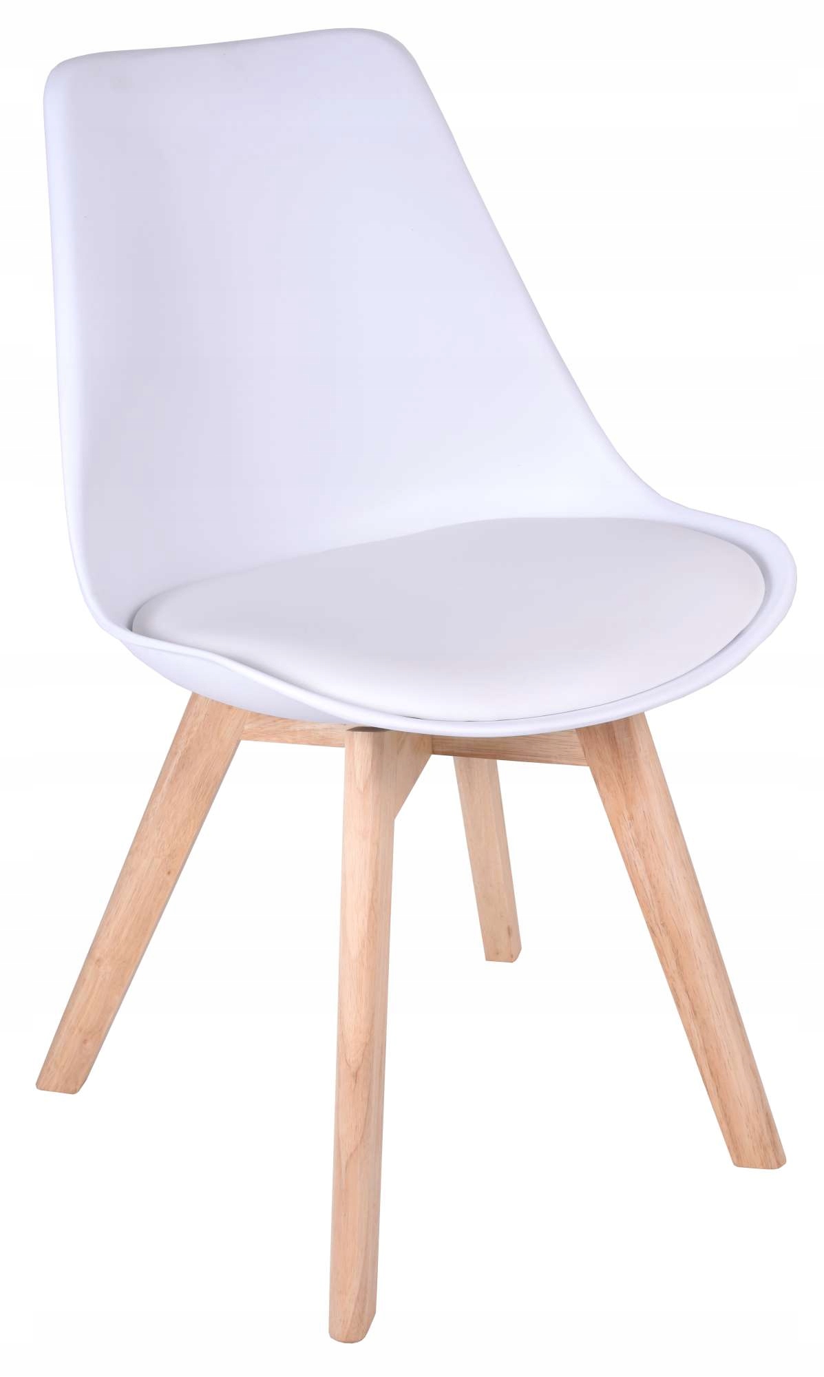 Krzesło Nantes  tapicerowane białe
