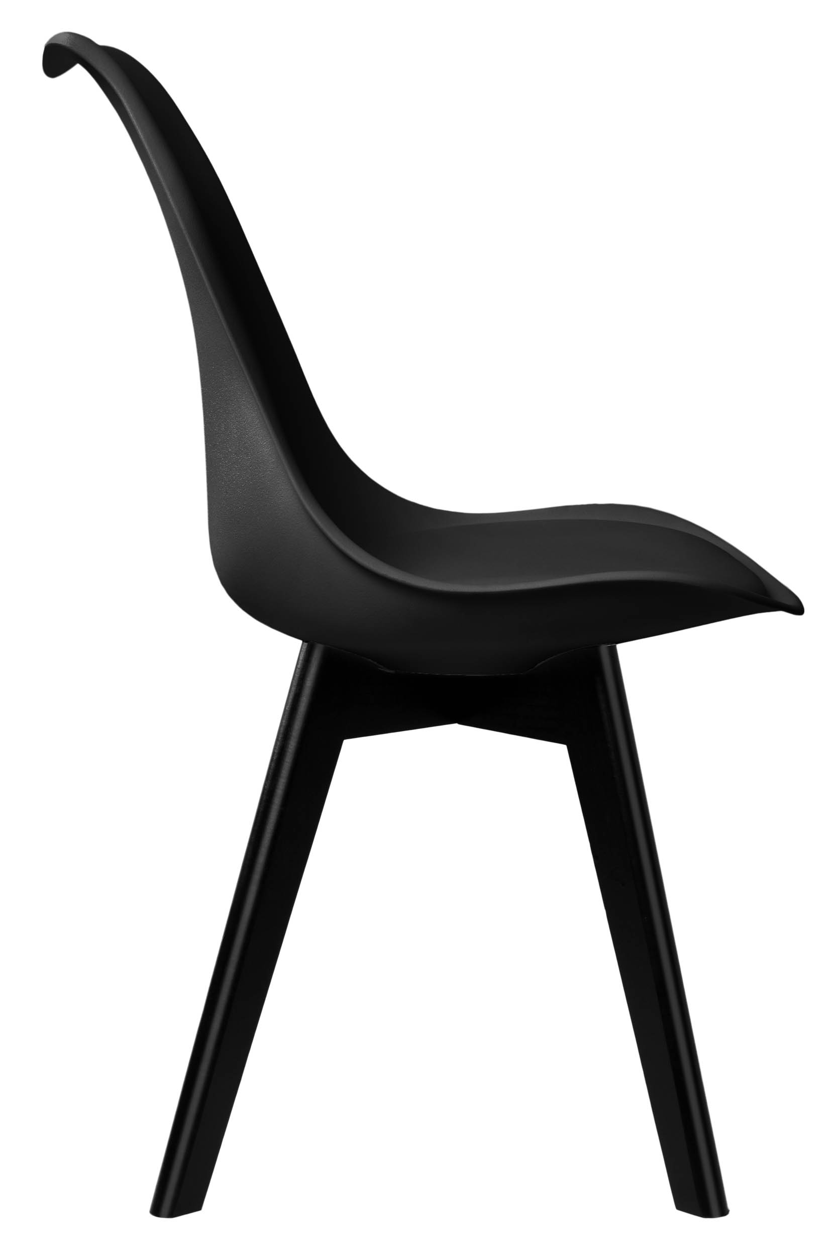 Krzesło skandynawskie Nantes Black DSW czarne