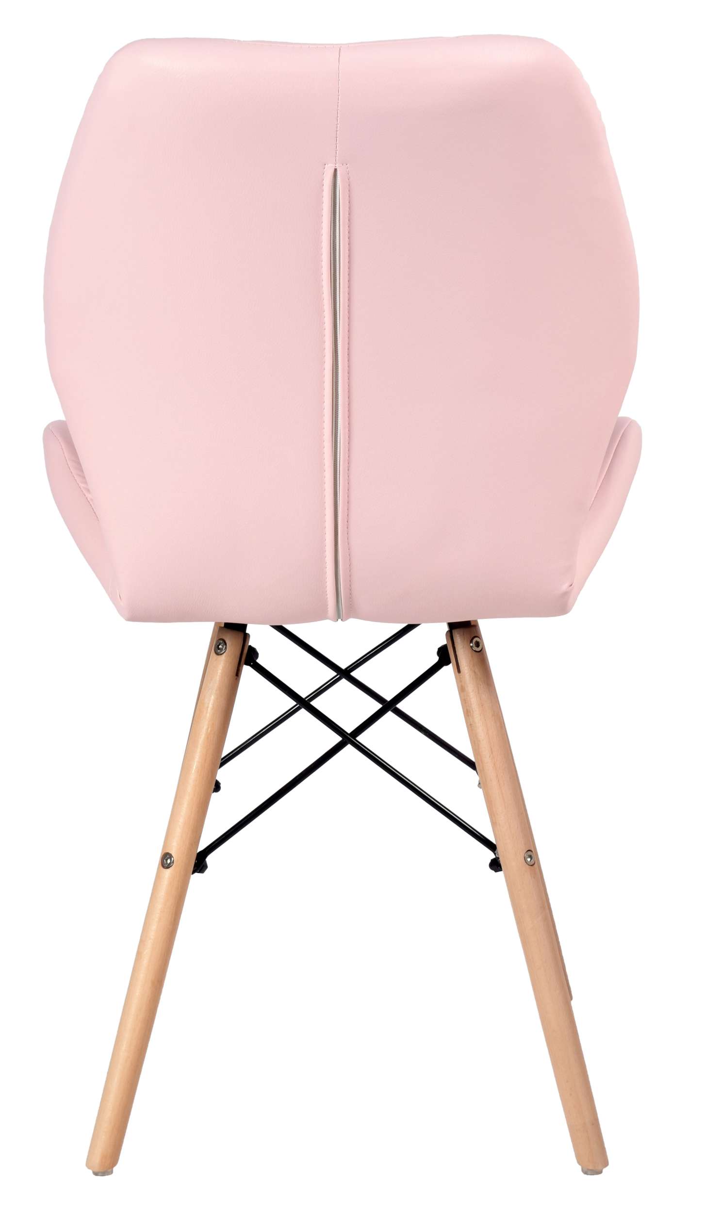 Krzesło tapicerowane Rennes różowy ekoskóra