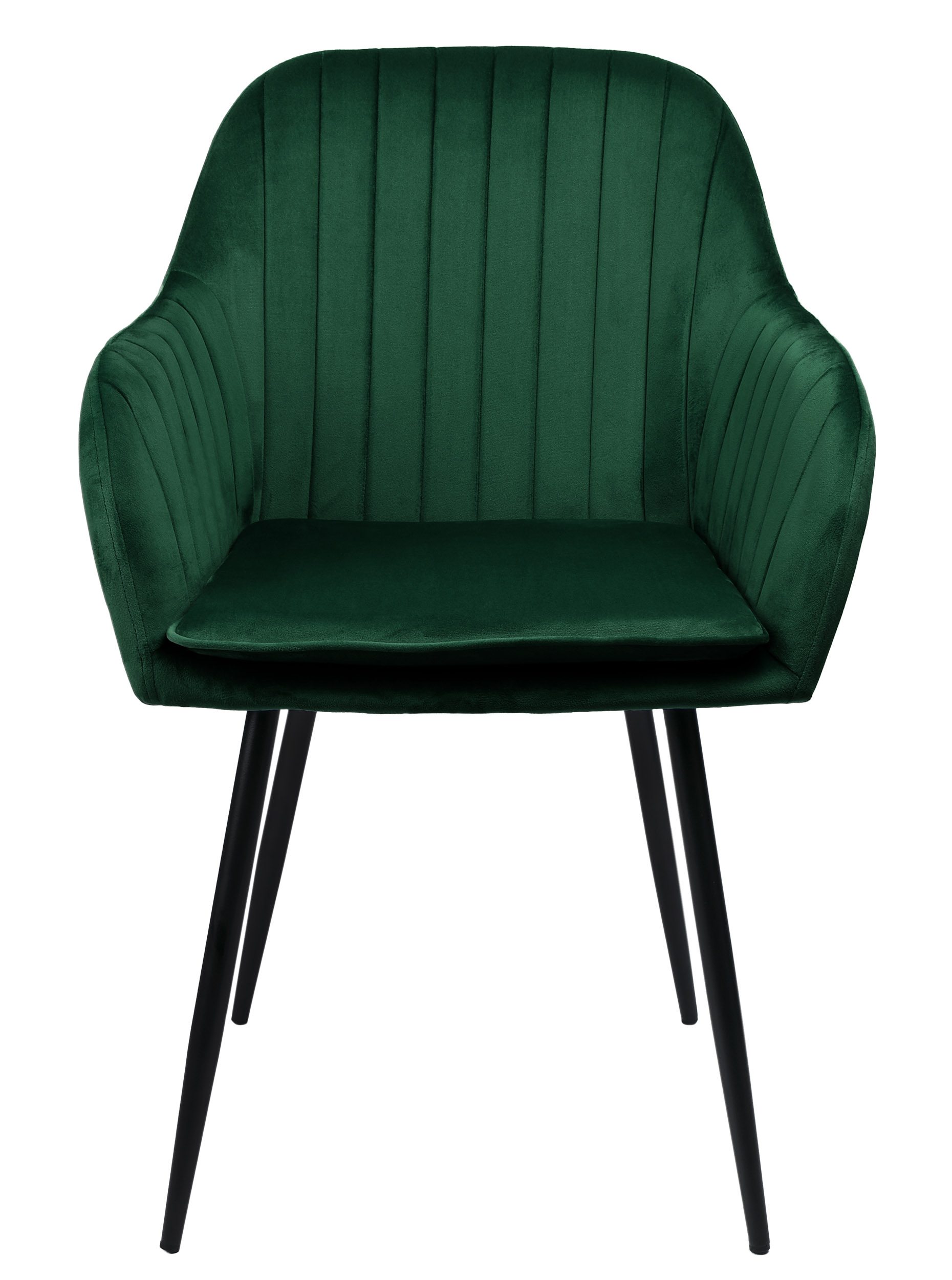 Krzesło welurowe SEVILLA VELVET zielone
