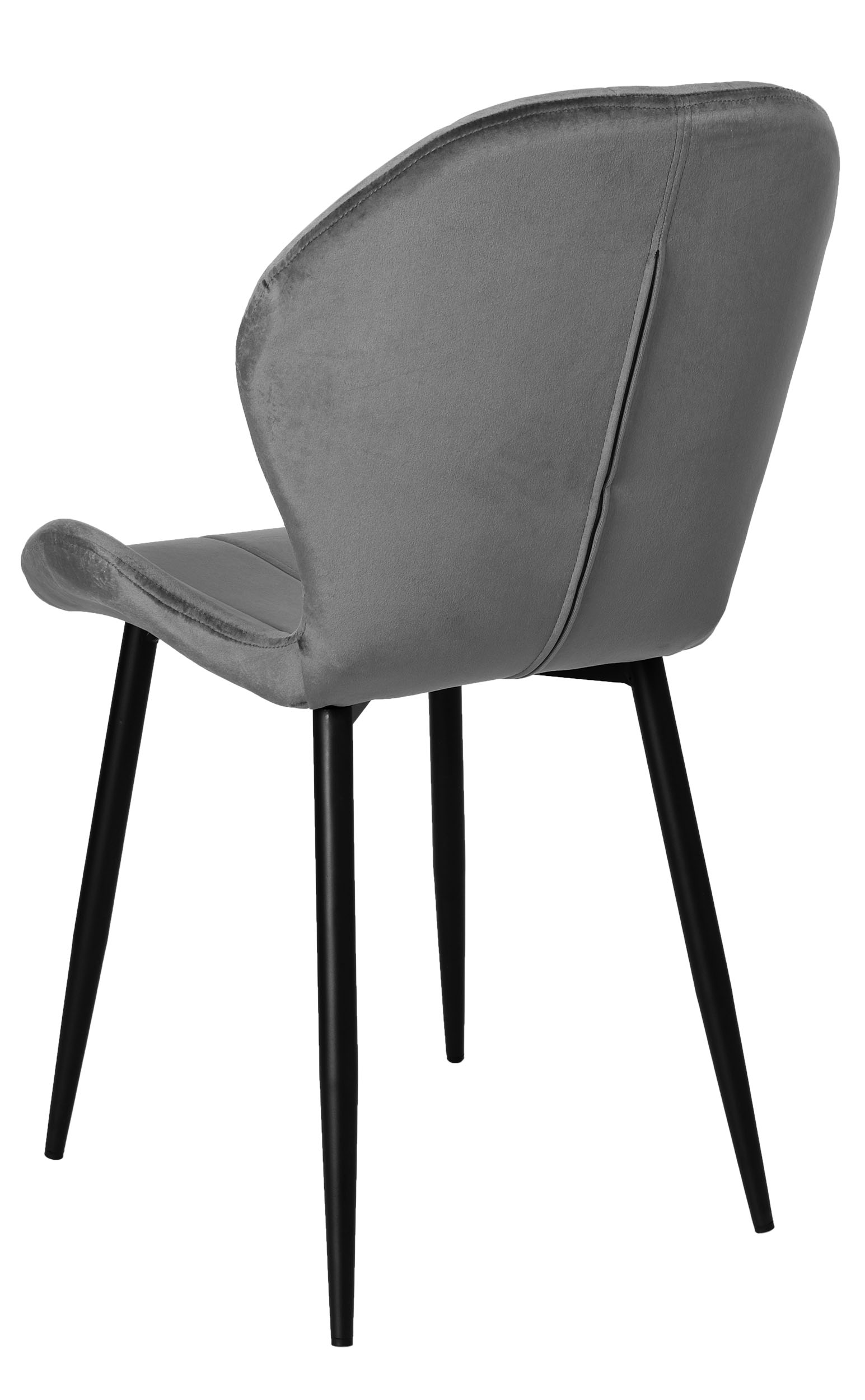 Krzesło tapicerowane SHELBY grafitowy velvet