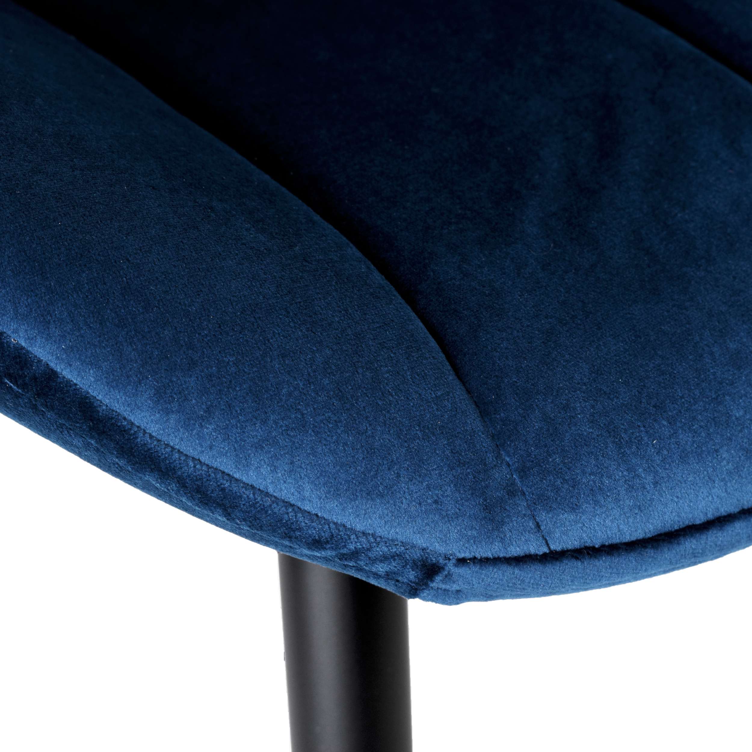 Krzesło tapicerowane SHELBY granatowy velvet