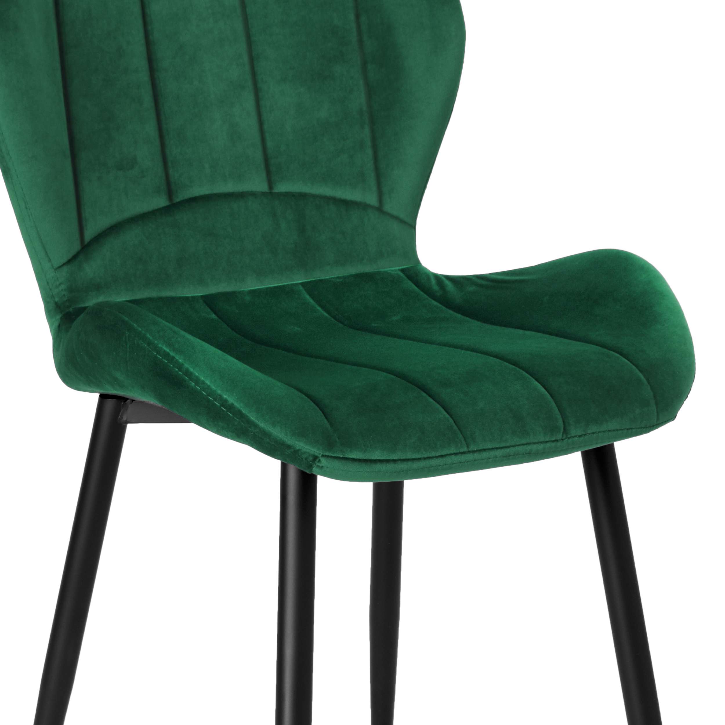 Krzesło tapicerowane SHELBY zielony velvet