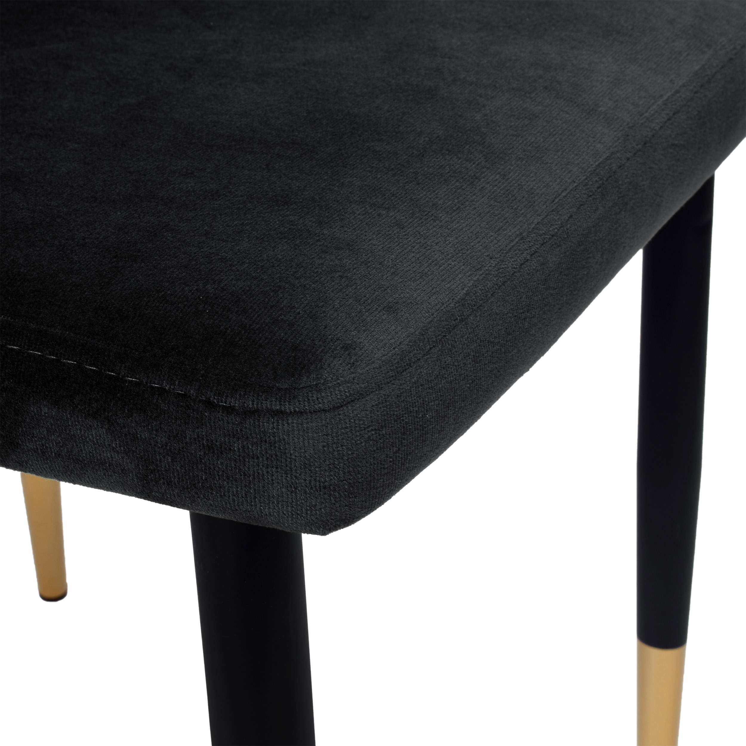 Krzesło welurowe VERMONT VELVET detal aksamit welur tapicerka