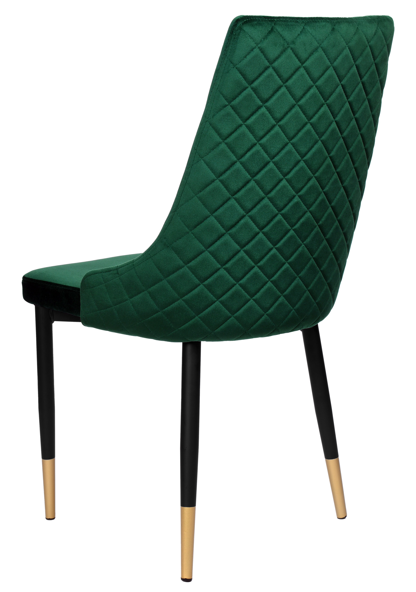 Krzesło tapicerowane Vermont Velvet ciemno-zielony