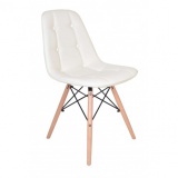 Krzesło tapicerowane Lyon DSW - ecru