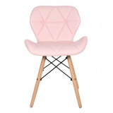 Krzesło tapicerowane MURET DSW różowy