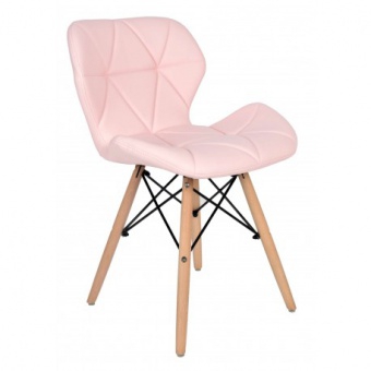Krzesło tapicerowane MURET DSW - różowy