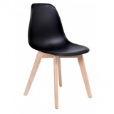 Krzesło skandynawskie ASTI DSW - czarny
