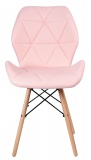 Krzesło tapicerowane Rennes - różowy