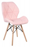 Krzesło tapicerowane Rennes - różowy