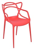Krzesło ażurowe LILLE czerwone
