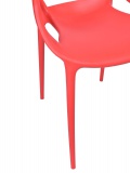 Krzesło ażurowe LILLE czerwone