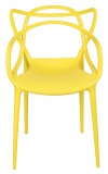 Krzesło ażurowe LILLE żółte