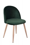 Krzesło tapicerowane Jazz Velvet ciemno-zielony