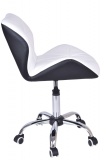 Krzesło biurowe obrotowe MORIS czarno-białe