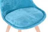 Krzesło tapicerowane Nantes Velvet morski
