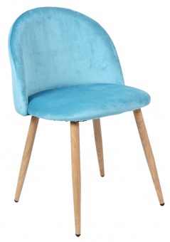 Krzesło tapicerowane Jazz Velvet morski