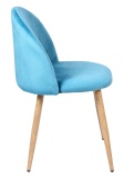 Krzesło tapicerowane Jazz Velvet morski