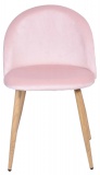 Krzesło tapicerowane Jazz Velvet różowy
