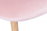 Krzesło tapicerowane Jazz Velvet różowy