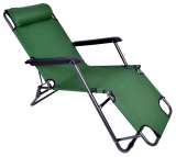 Fotel Leżak turystyczny składany LEON zielony