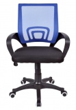 Fotel biurowy BIANCO czarno-niebieski