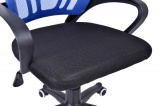 Fotel biurowy BIANCO czarno-niebieski