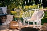 Krzesło huśtawka ogrodowa TOGO kremowa