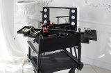 Krzesło reżyserskie do makijażu SPIELBERG składane czarne