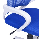 Fotel biurowy BIANCO biało-niebieski