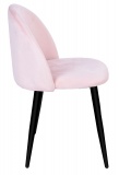 Krzesło tapicerowane Soul Velvet różowy