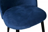 Krzesło tapicerowane Soul Velvet granatowy